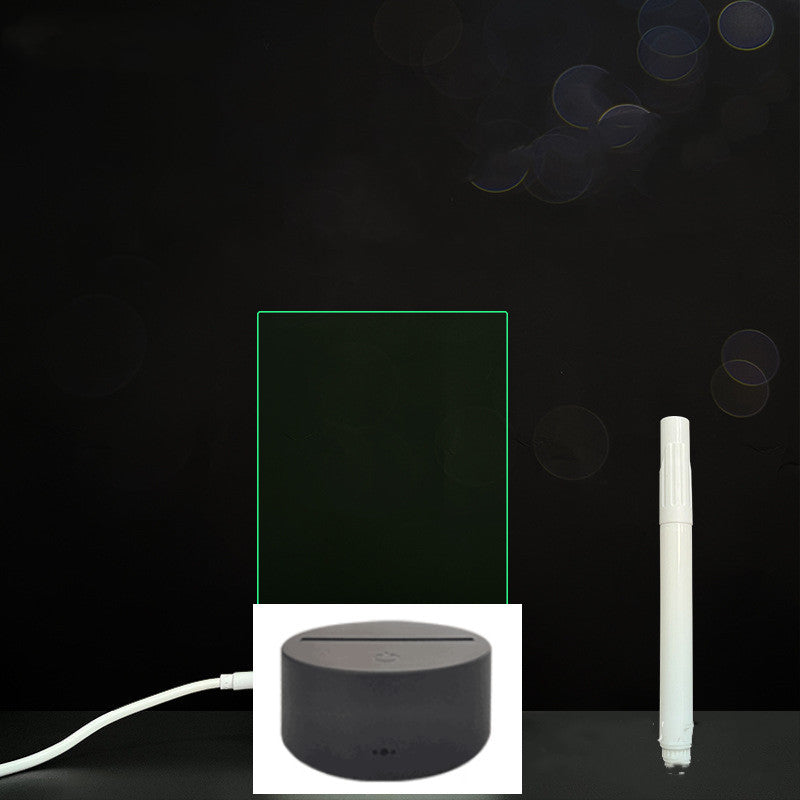 لوحة أكريليك ثلاثية الأبعاد مع إضاءة LED للوحة رسائل بخط اليد