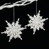 Christmas Snowflake Ornaments 3D Ice White Snowflakes Christmas DIY Crafts Hanging Pendants Xmas Tree Decorations New Year Christmas Tree Pendant