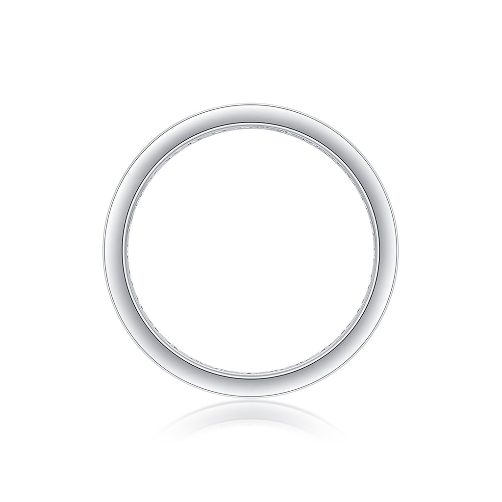 Star Dream - A Wedding Ring Set With Top-quality Moissanite S925 Silver And Platinum-plated Diamond Can Be Tested With A Diamond Pen