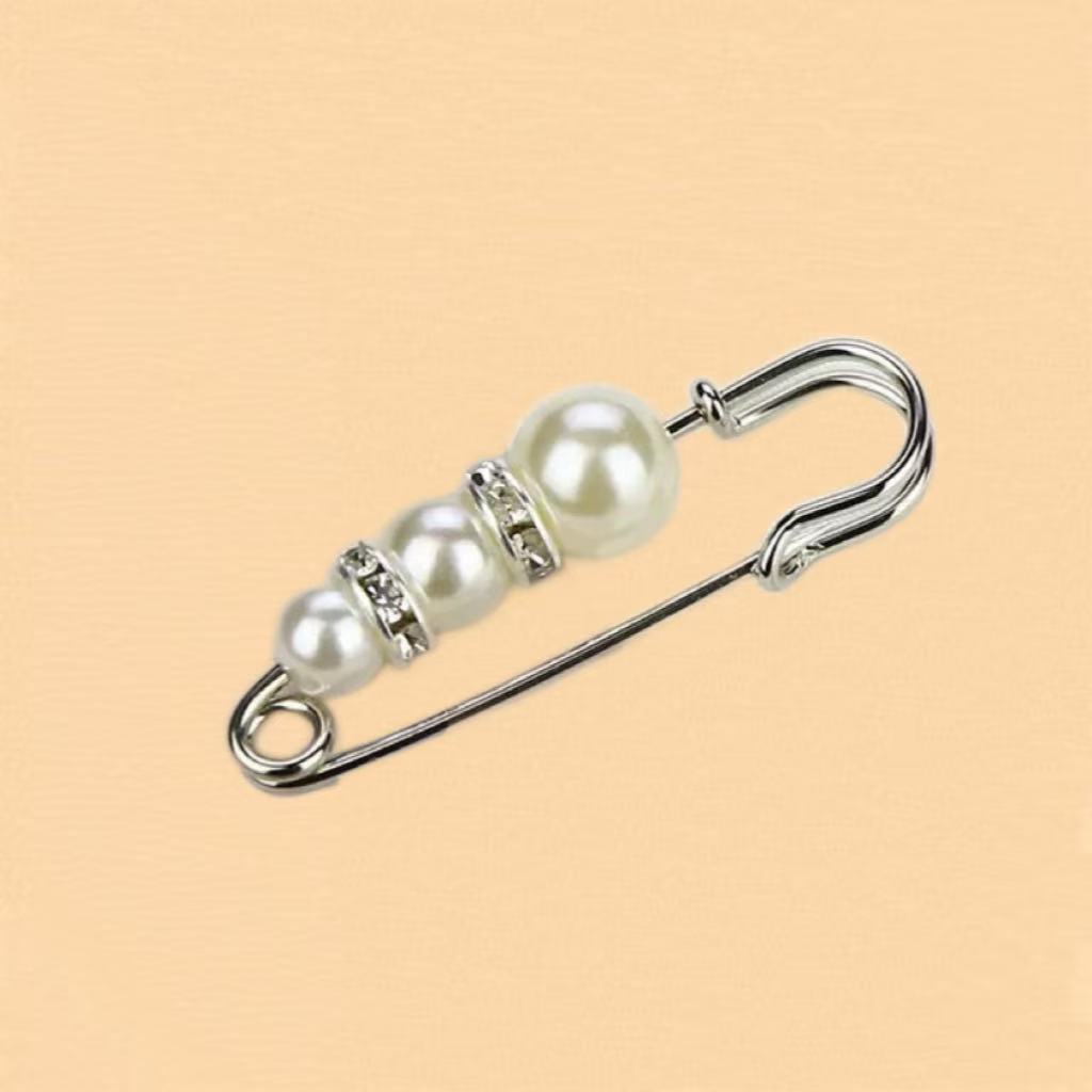 Cross-border Pearl Waist Of Trousers Pin Fixed Clothes Skirt Brooch Belt Buckle