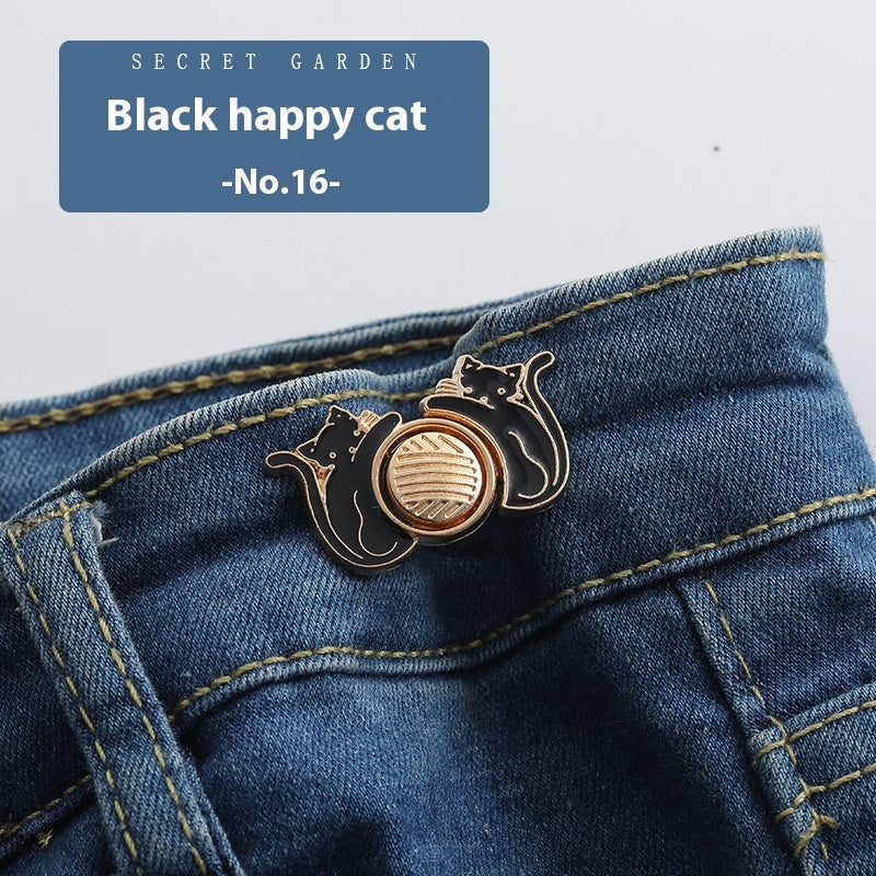 Waist Button Metal Buckle Nail-free Snap Fastener