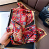 Women's 100 Mulberry Silk Crepe Satin Vintage Scarf