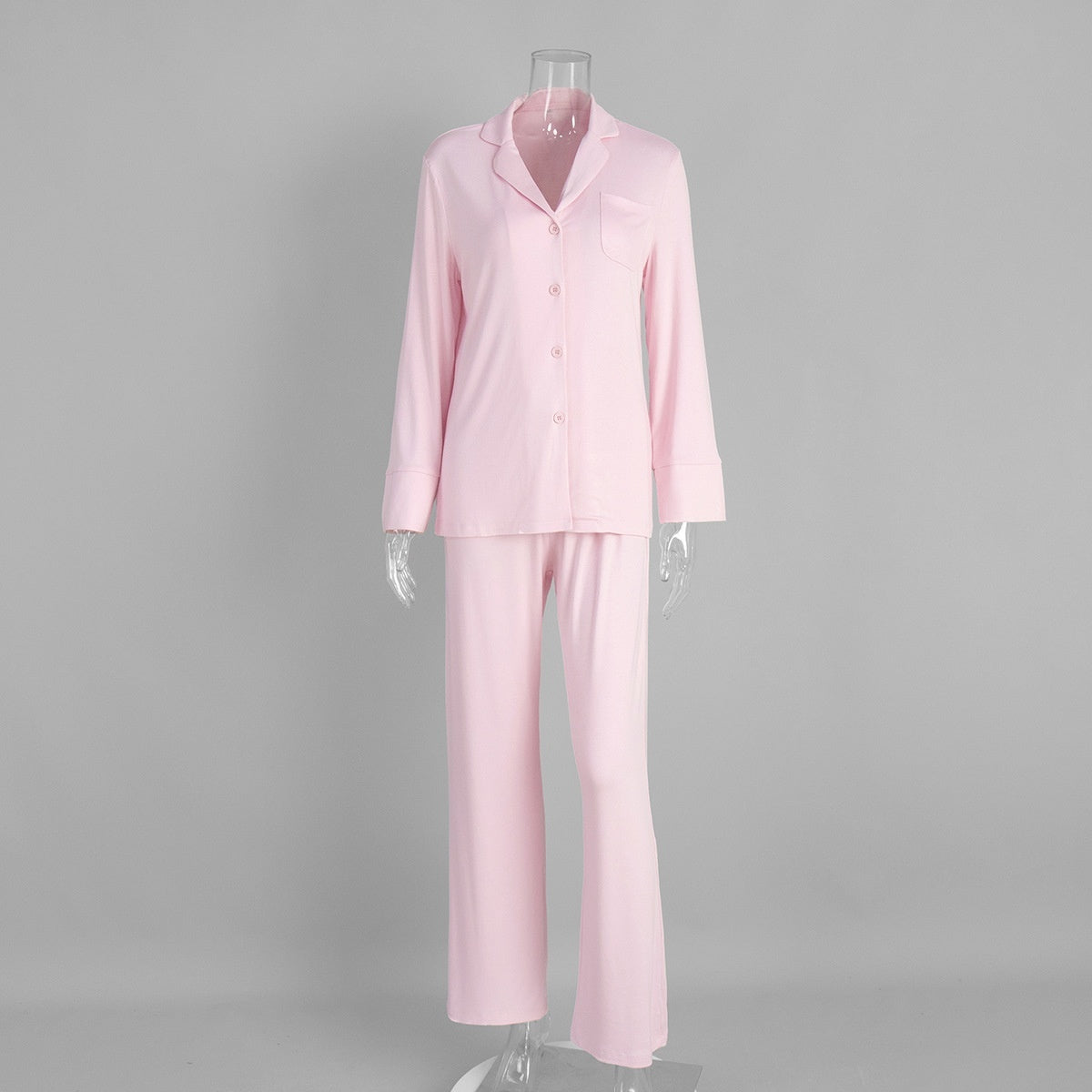 Long Sleeve Long Pants Pajama Set Comfortable Home Wear For Women