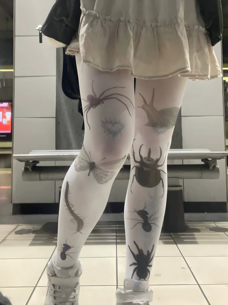 Printed Sheer Pantyhose For Women