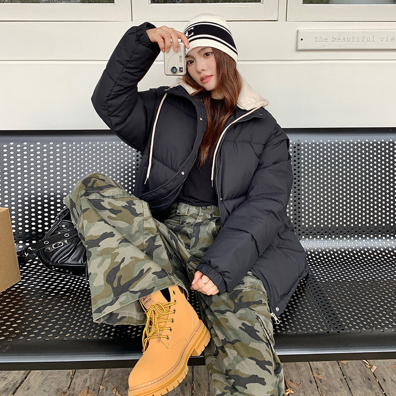 Women's Two-piece Down Jacket With Detachable Sleeves