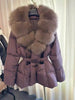 Waist Slimming Fox Fur Fur Women's Warm Coat