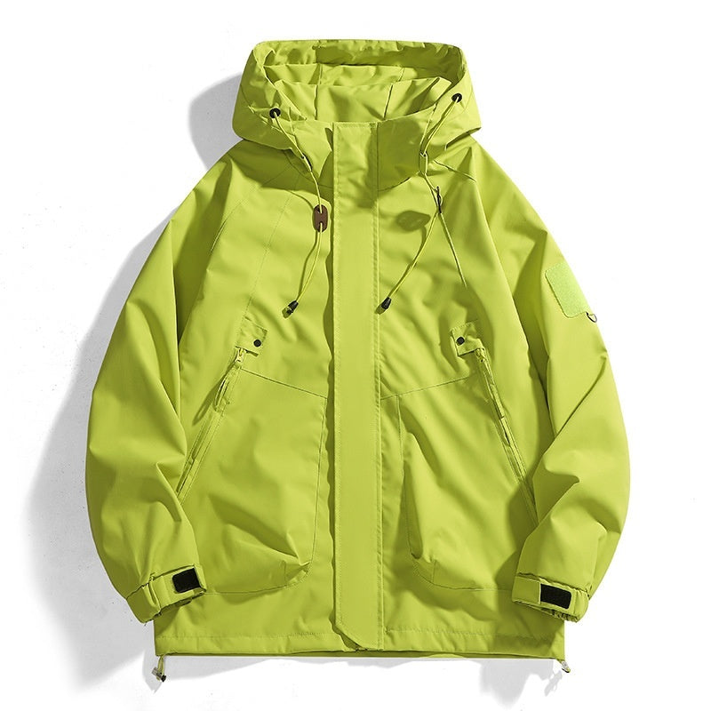 Loose Cargo Waterproof Jacket Coat Hooded