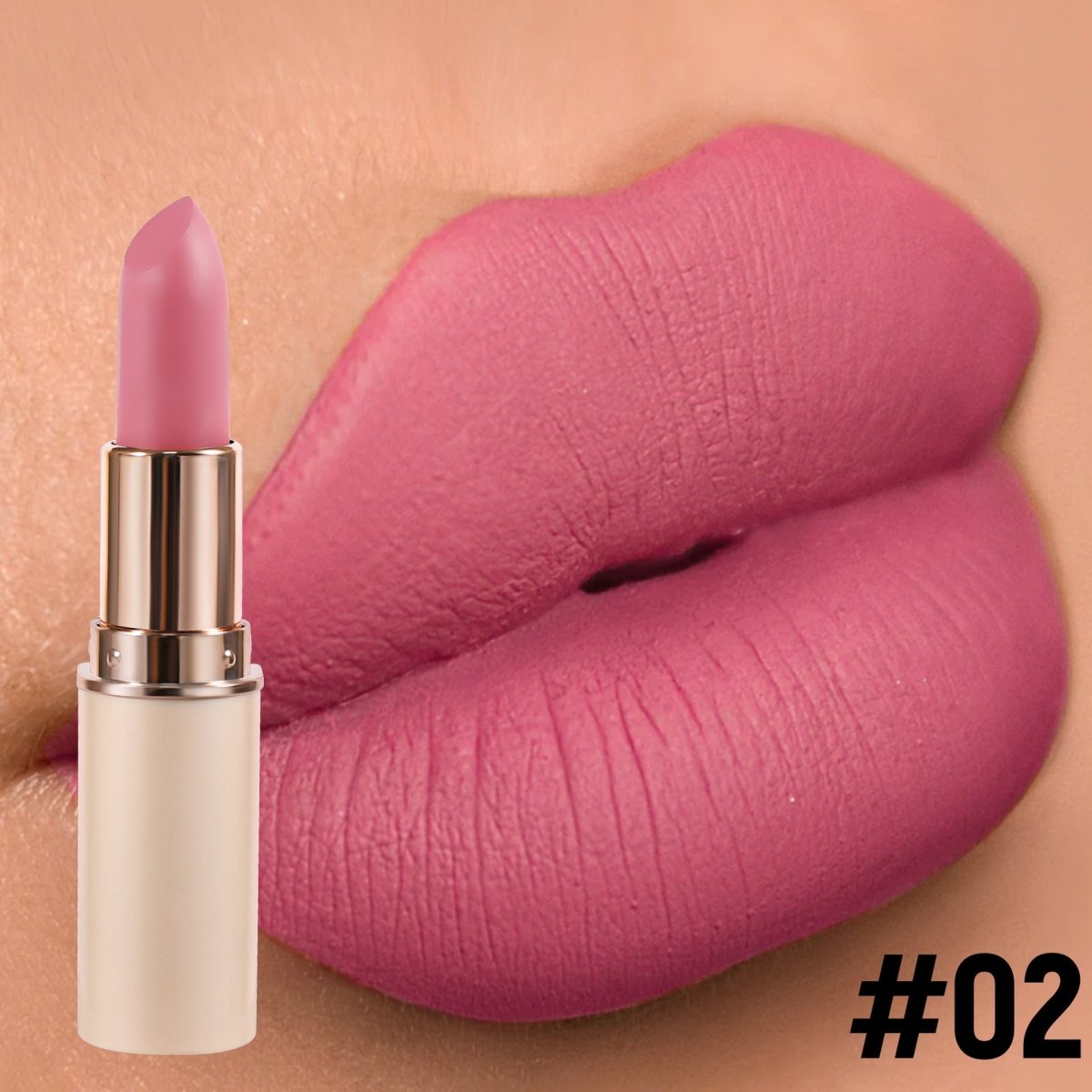 8 Color Matte Lipstick Half Cylinder Design Waterproof - Eshtree