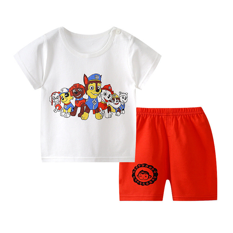 Short sleeved shorts suit