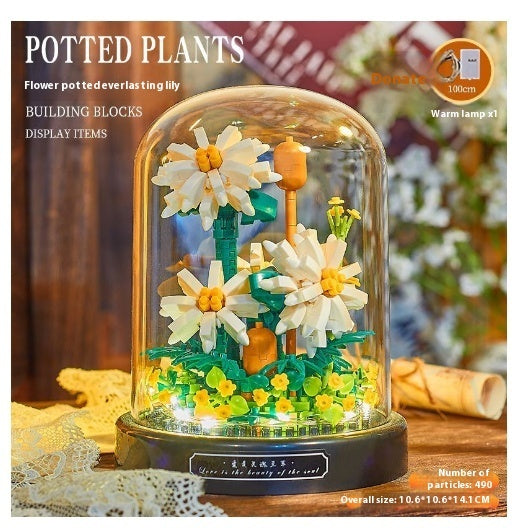 ألعاب زينة على شكل وردة صغيرة الحجم