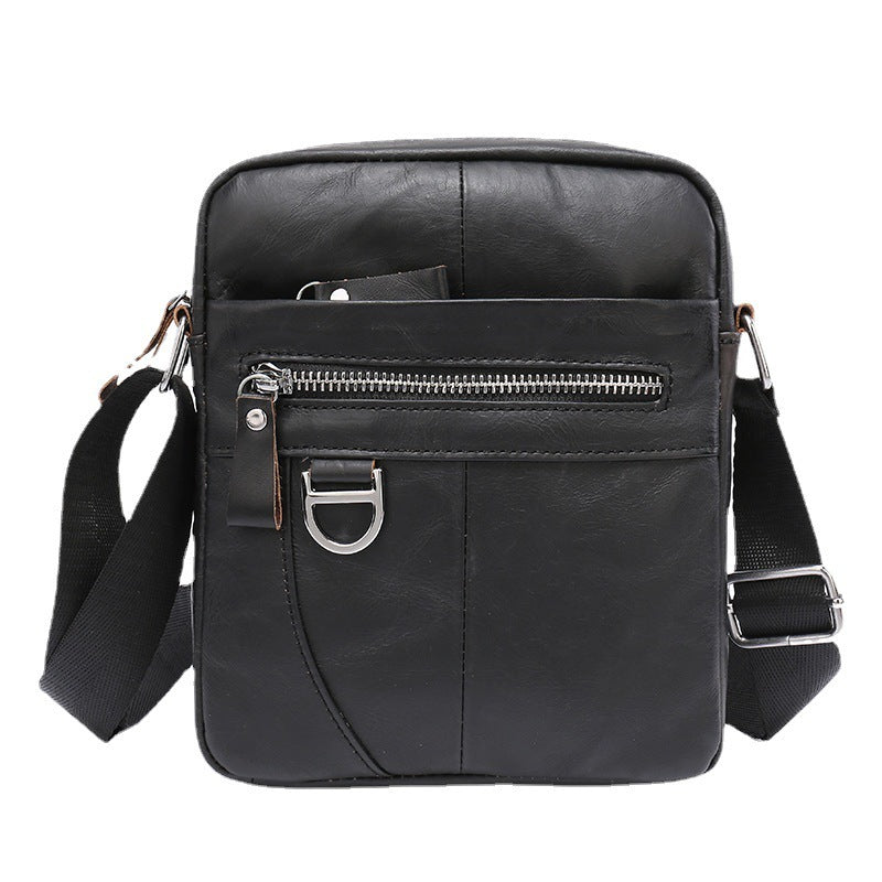 Shoulder Messenger Retro For Boys Cattle Leather Bag