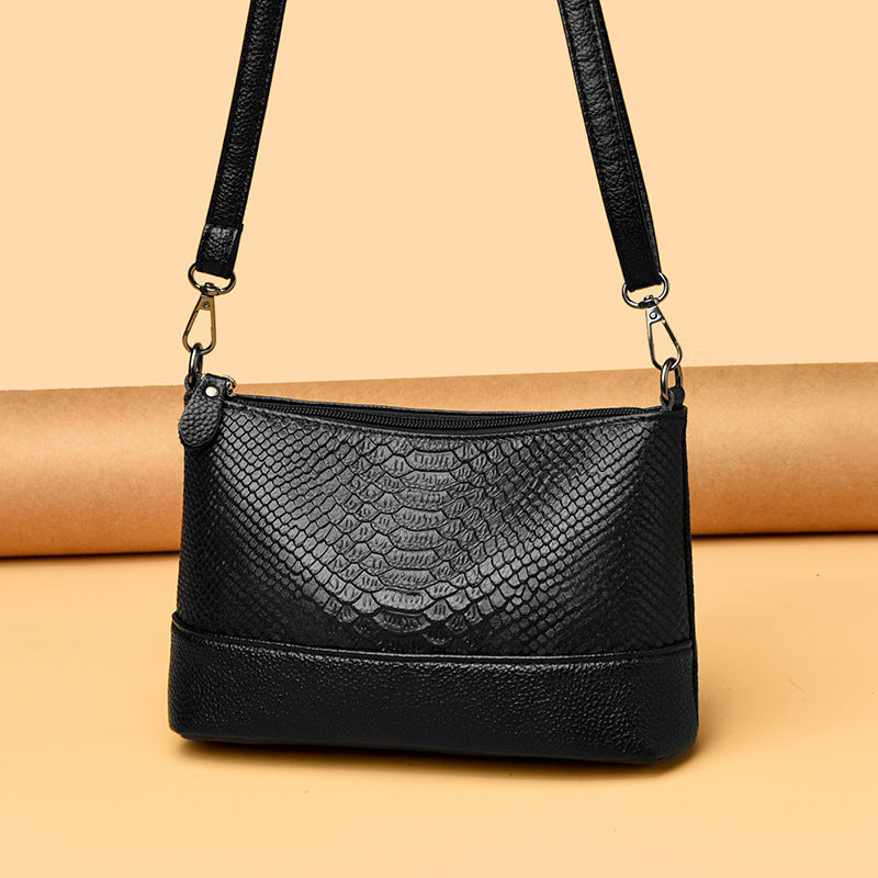 New Leather Fashion Niche Versatile Shoulder Crossbody Bag