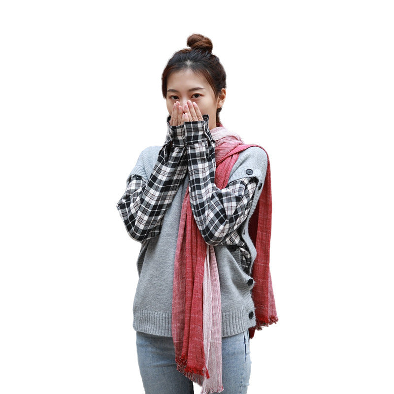 All-matching Art-style Striped Scarf For Women
