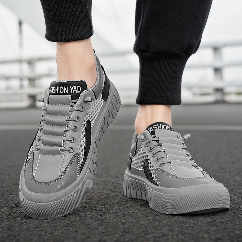 Mens Casual Breathable Mesh-panel Athletic Shoes