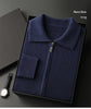 Men's Solid-Color Warm Knitted Cardigan