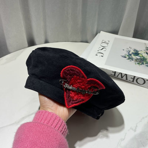 Retro Love Beret Children's Summer Thin Niche Street Fashion