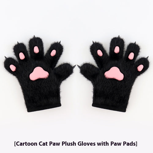 Handmade Cat's Paw Gloves Plush Meat Pad Cat Palm Props