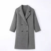 Long Cashmere Double-faced Wool Coat For Women