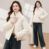 Women's Patchwork Fur Lapel Coat Contrast Color