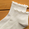 Wooden Ear Lace Children's College Style Cute Girl Socks