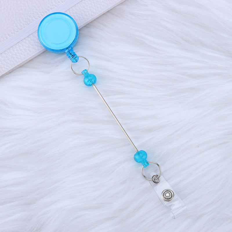 Card Sleeve Telescopic Anti-lost Can Buckle Employee Voucher Buckle DIY Beaded Retractable