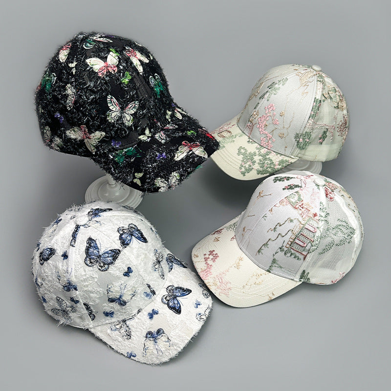 Printed Antique Baseball Cap For Women