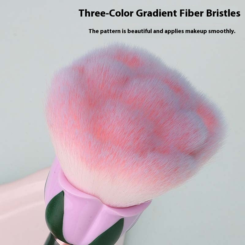 Oversized Single Wood Nail Dust Makeup Brush