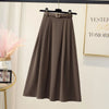 Summer High Waist Drooping Large Skirt Over-the-knee Skirt Women