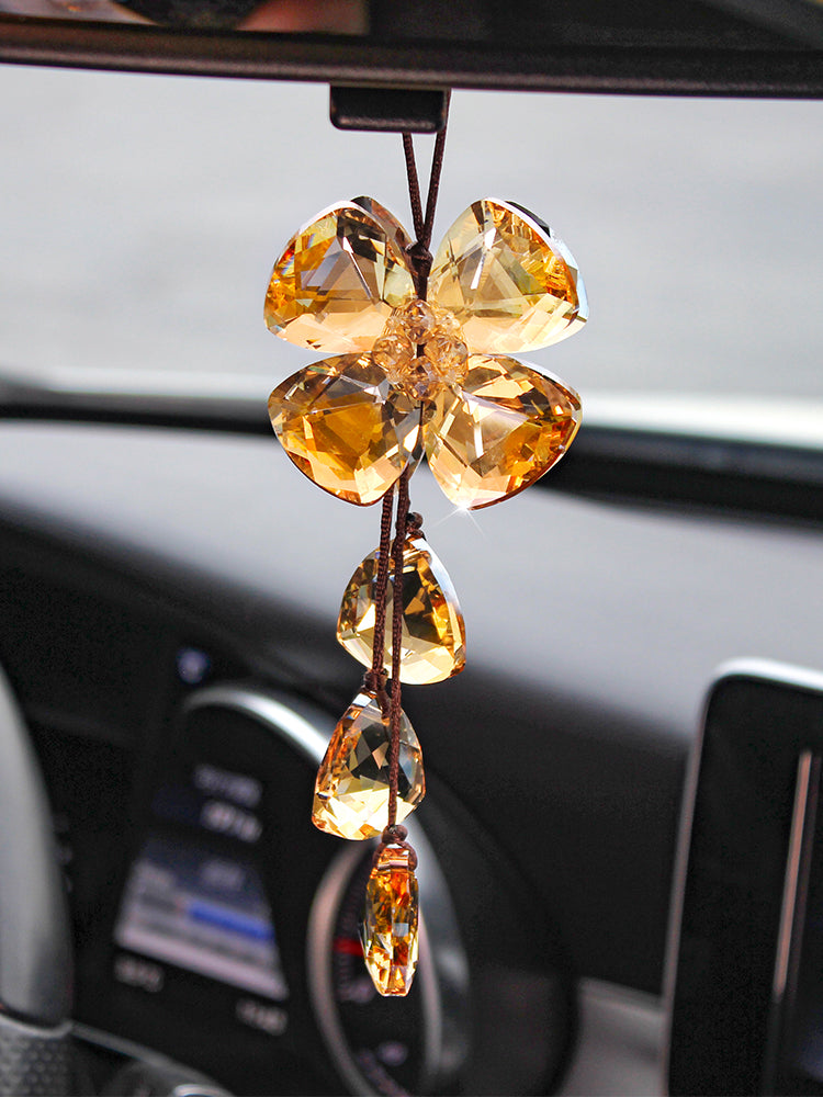Crystal Four Leaf Grass Interior Pendant