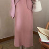 Women's Solid Color Casual Versatile Knitted Skirt