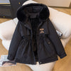 Women's New Korean Style Loose Velvet Padded Warm Coat