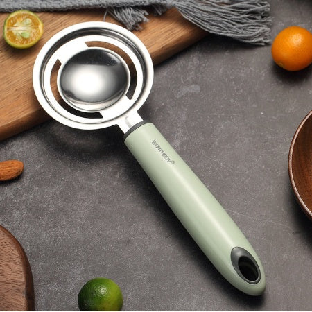 Household stainless steel egg white yolk separator