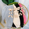 Boys And Girls Detachable Pockets Bear Pants