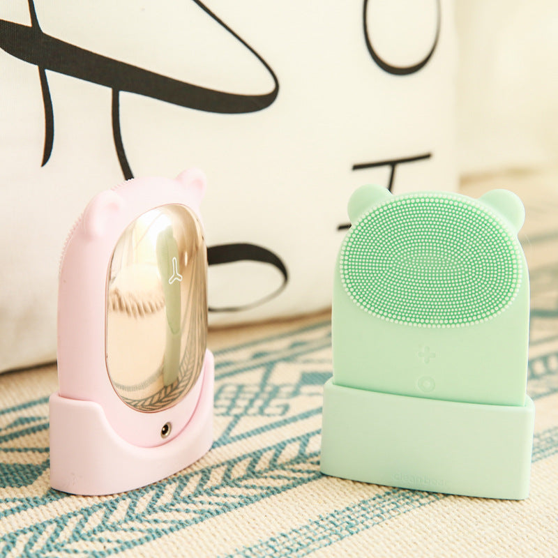 Electric face wash cleansing instrument