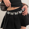 Metal Butterfly Shape Waist Simple Chain