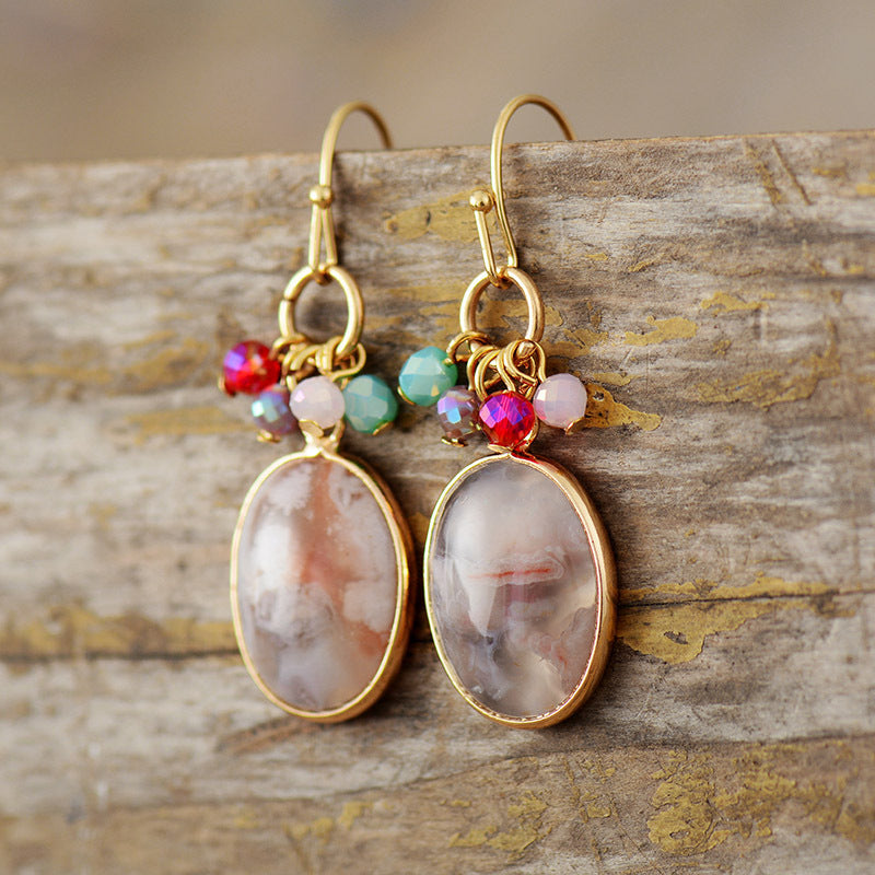 Retro Sweet Handmade Womens Waterdrop Earrings