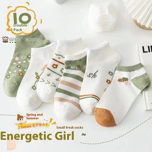 Women's Autumn And Winter Style Low-top Spring And Autumn Socks