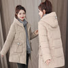 Hooded Down Coat Mid-length Thickened