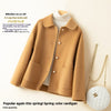 Double-sided Cashmere Short Doll Collar Classic Style Woolen Coat