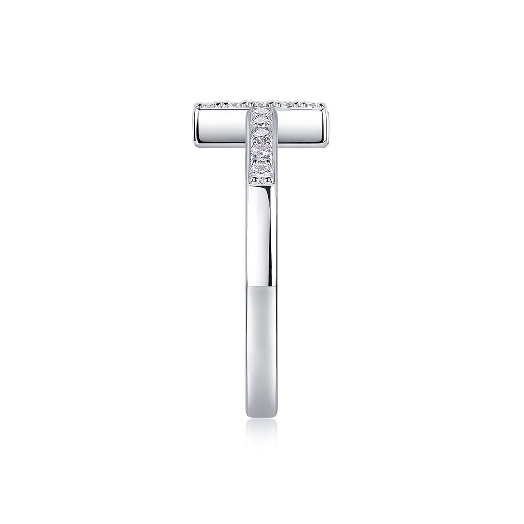 The Holy Light Cross - A Wedding Ring Set With Top-quality Moissanite S925 In Silver And Gold-plated. The Ring Can Be Inspected With A Diamond Pen