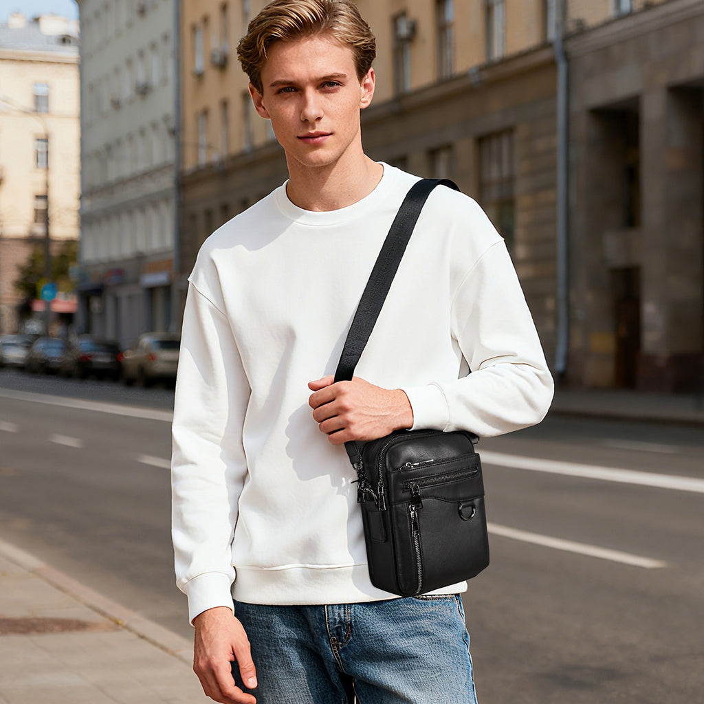 Men's Casual Single Crossbody Hand Carry Single Shoulder Bag