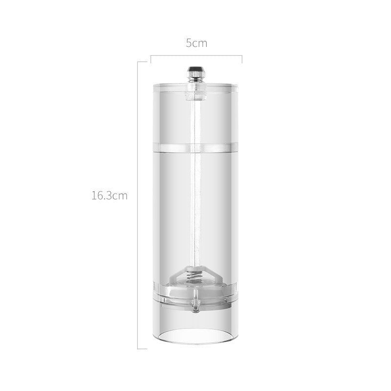 Acrylic Grinder Cylindrical Transparent