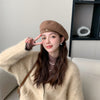Woolen Japanese And Korean Style All-match Pumpkin Hat Autumn And Winter Painter Hat