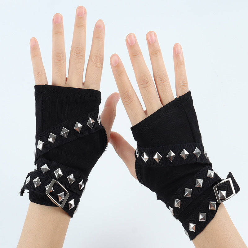 New Y2g Millennium Hot Girl Gloves Rivet