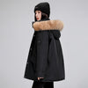 Mid-length Hooded Loose All-matching Thickened Cotton-padded Coat
