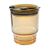 Creative Portable Bamboo Cup With Lid Straw Glass