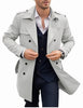 Men's Coat Mid-length Double Breasted European And American