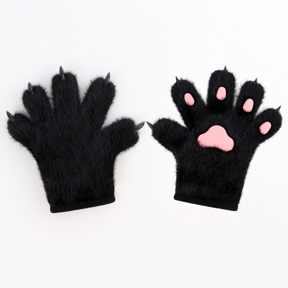 Handmade Cat's Paw Gloves Plush Meat Pad Cat Palm Props