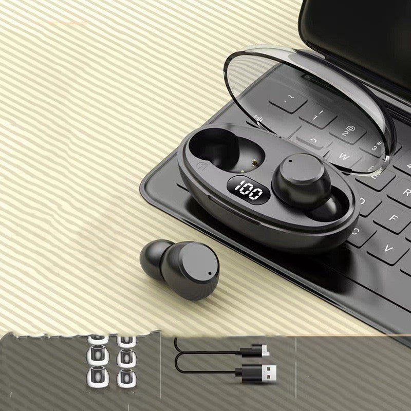 T62 Wireless Bluetooth Headset Digital Display Space Capsule