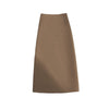 Women's Mid-length Straight Skirt Draping Effect